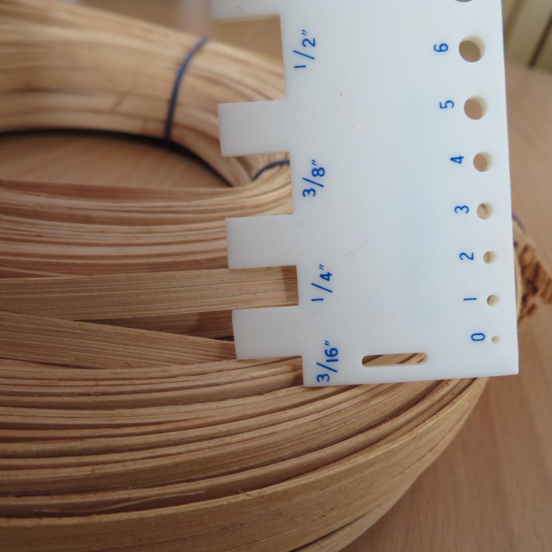 ①ハンドメイド　バスケット材料　リード　5点まとめて　約2,150g　木製かご籠