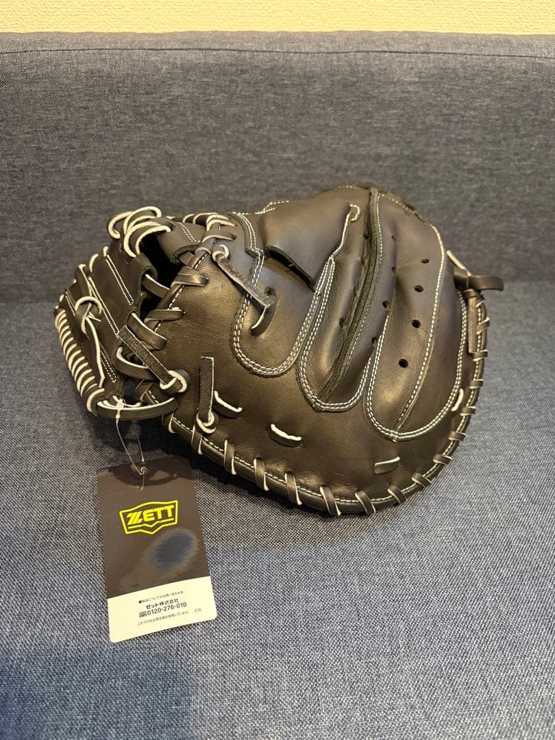 ヤ*ー様 【新品未使用】ZETT 硬式用キャッチャーミット黒ブラック