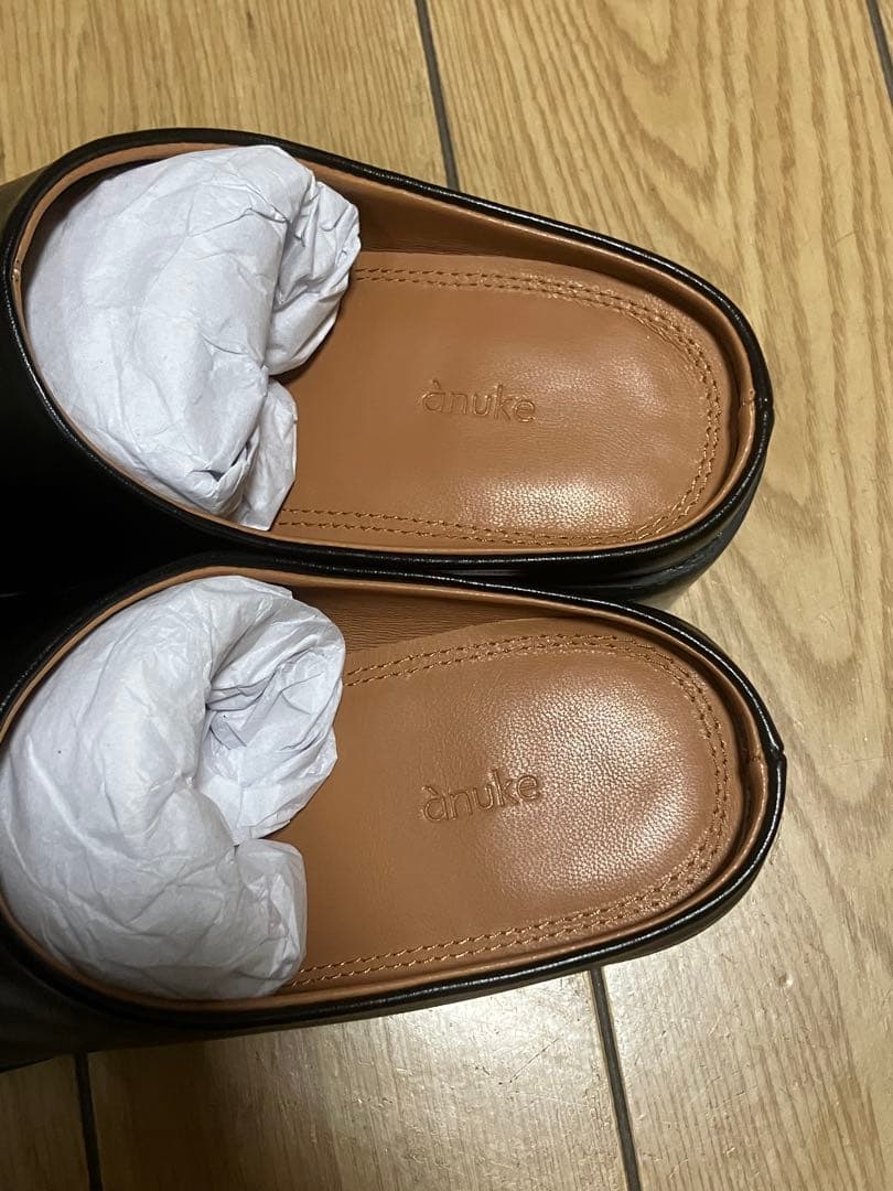 靴 anuke Ecoleather Heel Slip-ons 36