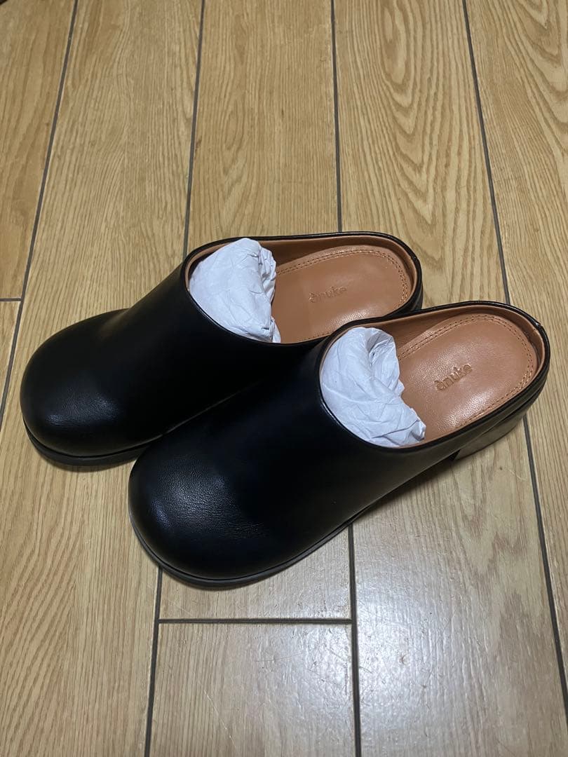 靴 anuke Ecoleather Heel Slip-ons 36
