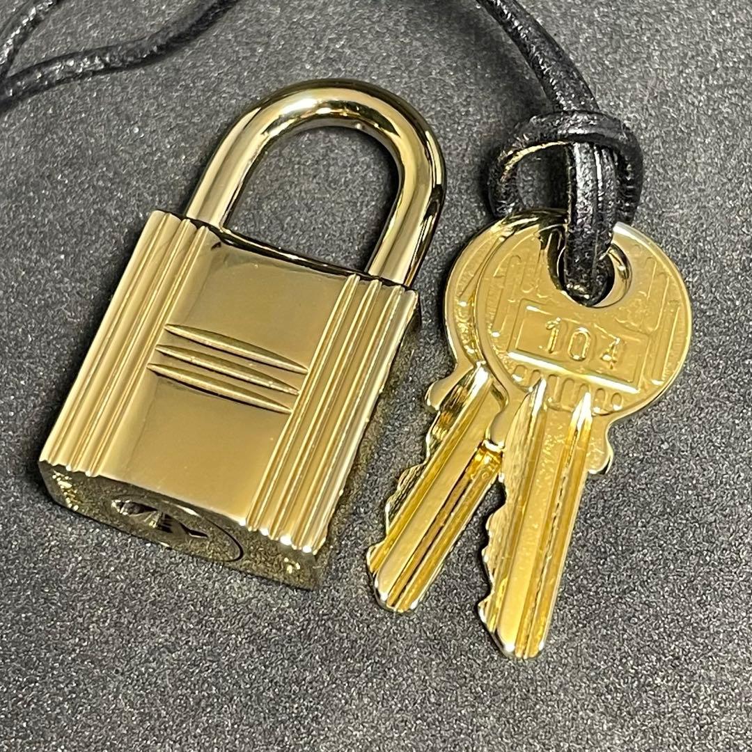 【美品】エルメス K24ゴールドメッキ パドロック カデナ リペア品 104番