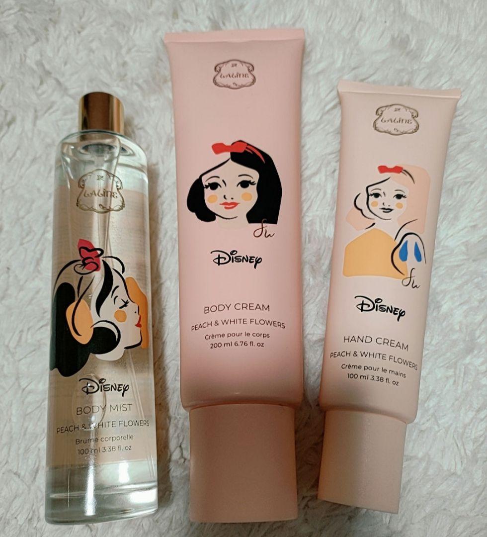Laline スノーホワイト　ボディクリーム・ボディミスト・ハンドクリーム3点