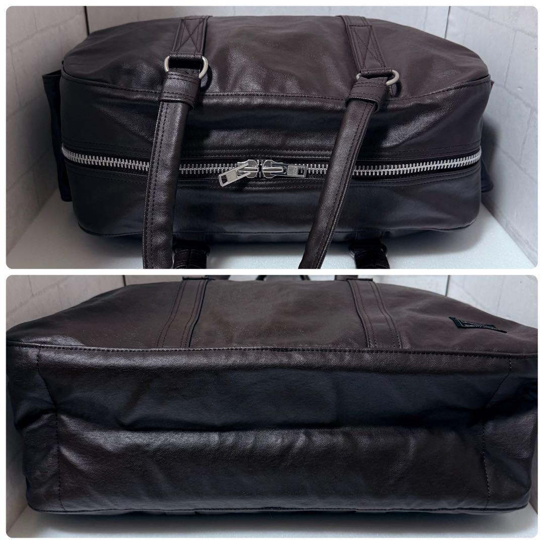 新品同様 完売品 ポーター フリースタイル ボストンバッグ ブラウン