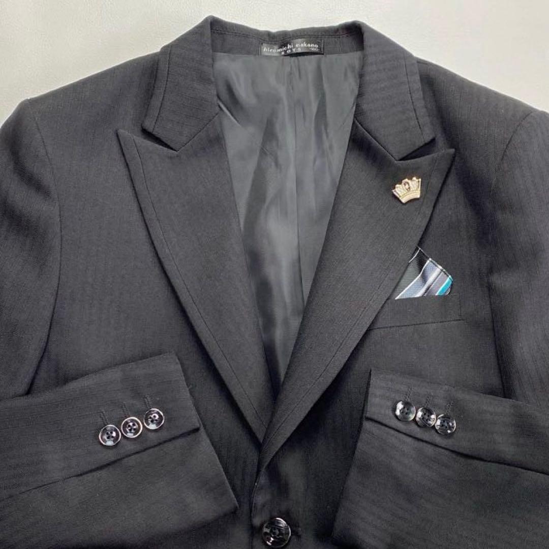 美品✨ヒロミチナカノ　フォーマルセットアップスーツ6点 160 卒業式　ブラック