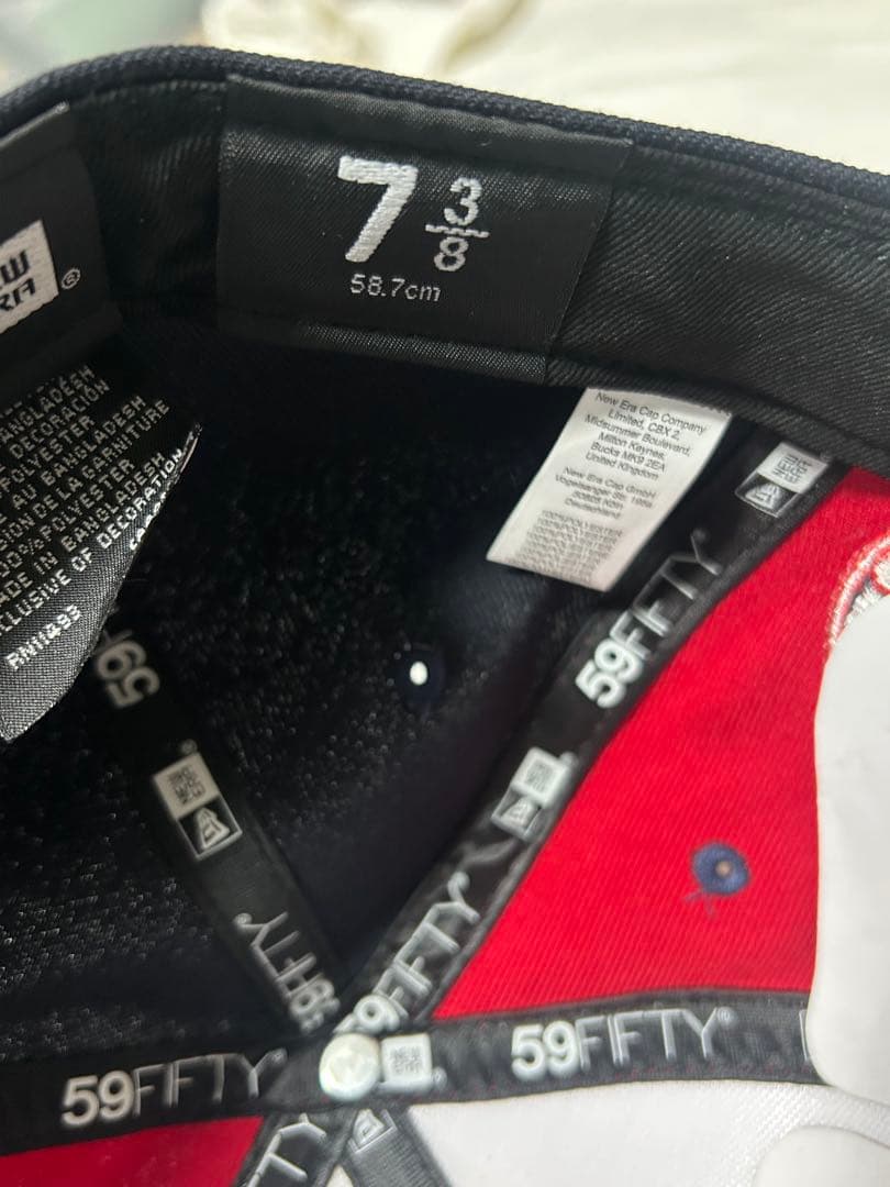 海外別注　New Era 59FIFTY ドジャース100周年 7 3/8 赤