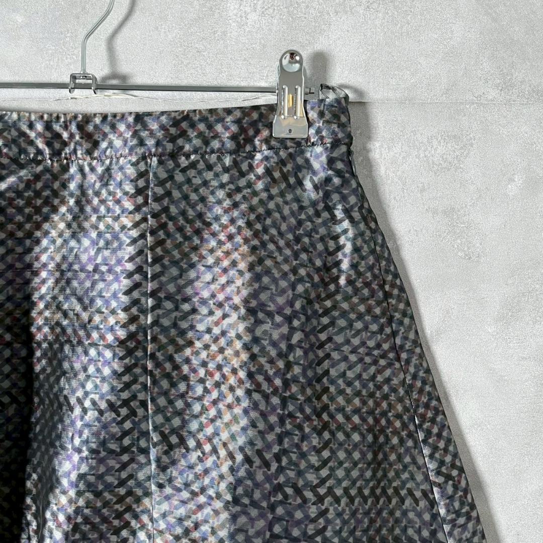 EMPORIO ARMANI イタリア製 光沢 デザイン スカート N1215