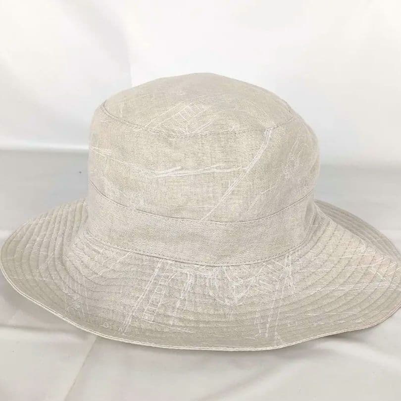 HERMES MOTSCH エルメス 麻100% ハット 59 仏製 1045