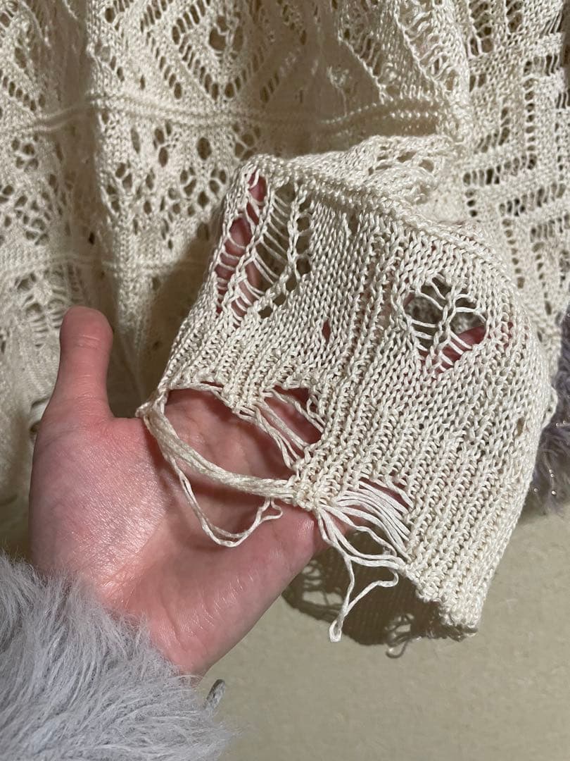 rurumu:♡ revival fringe knit cardigan