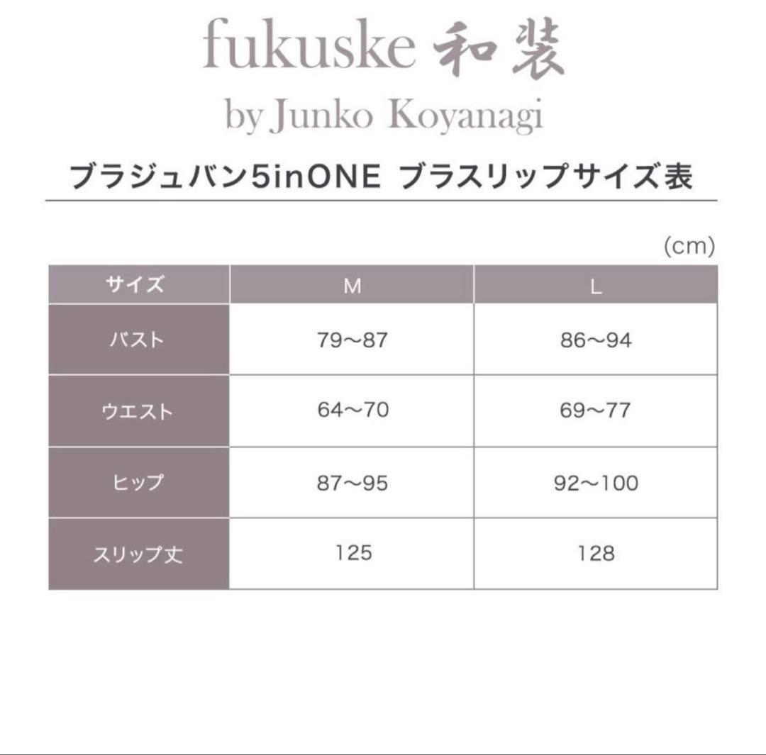 ブラジュバン 5inONE 襟・袖付きスリップ Mサイズ