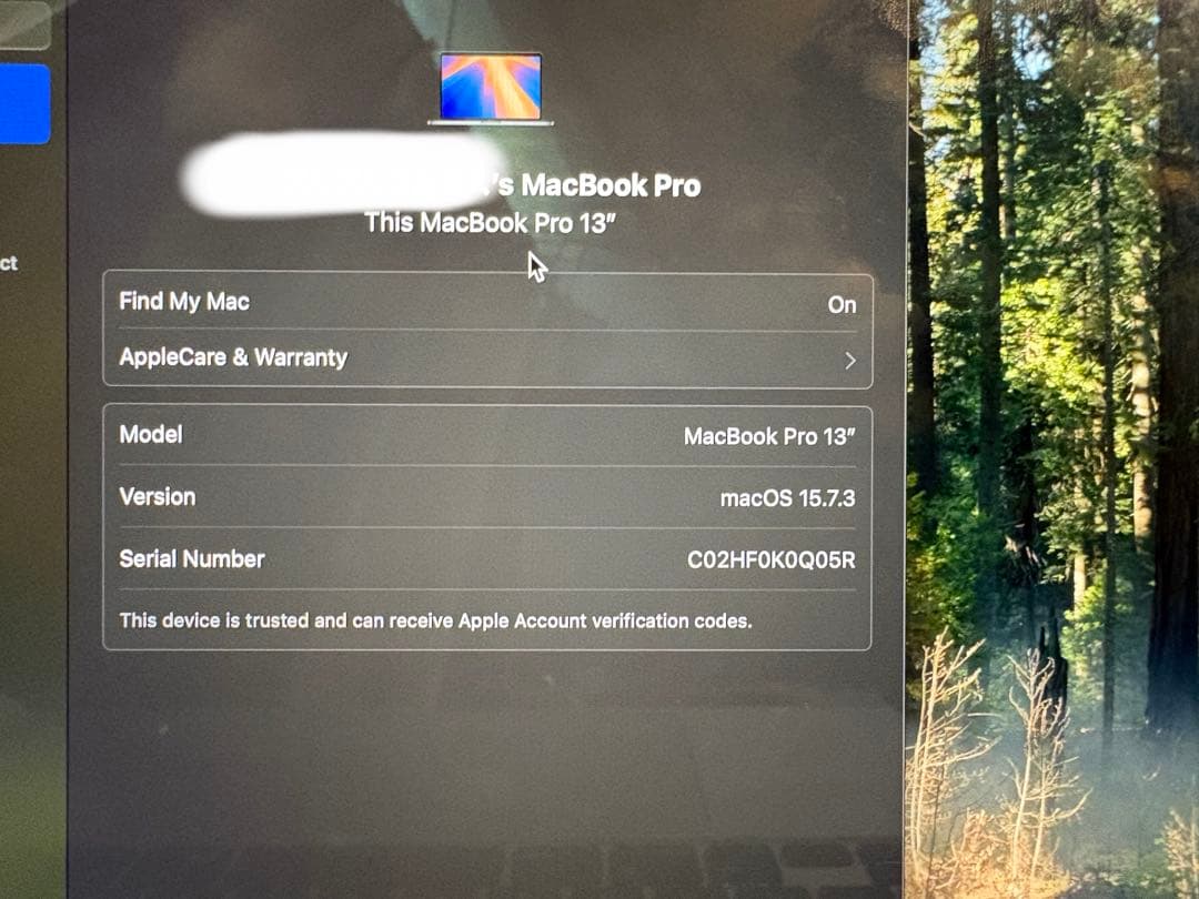 MacBook pro 13インチ　2020 16GB m1