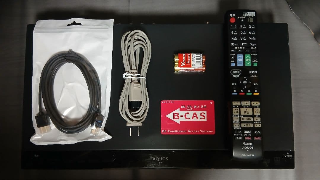 500GB シャープ AQUOS BDレコーダー☆BD-W580☆リモコン付 2