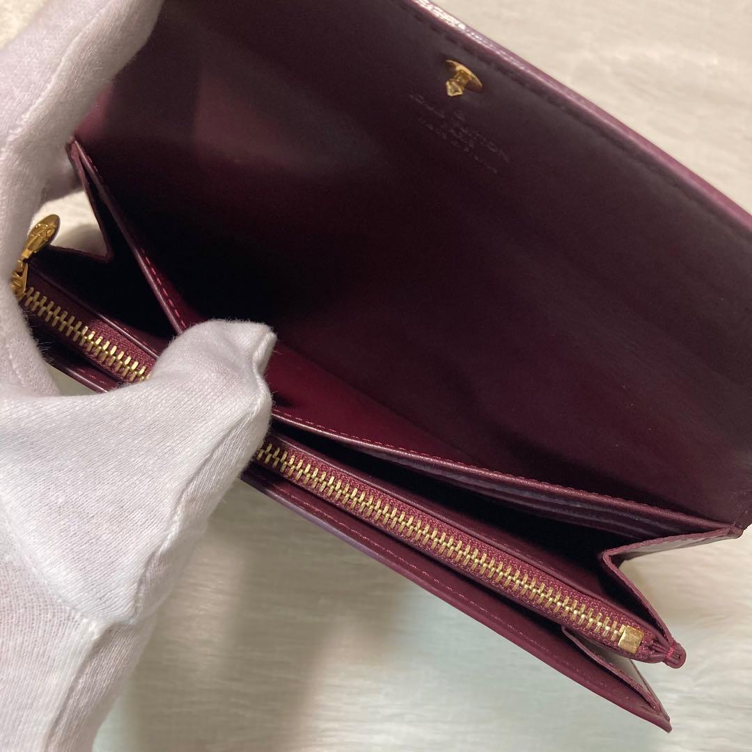 LOUIS VUITTON ヴィトン モノグラムヴェルニ ポルトフォイユ サラ