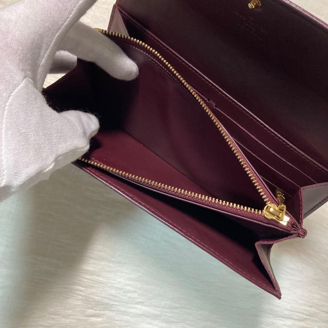 LOUIS VUITTON ヴィトン モノグラムヴェルニ ポルトフォイユ サラ