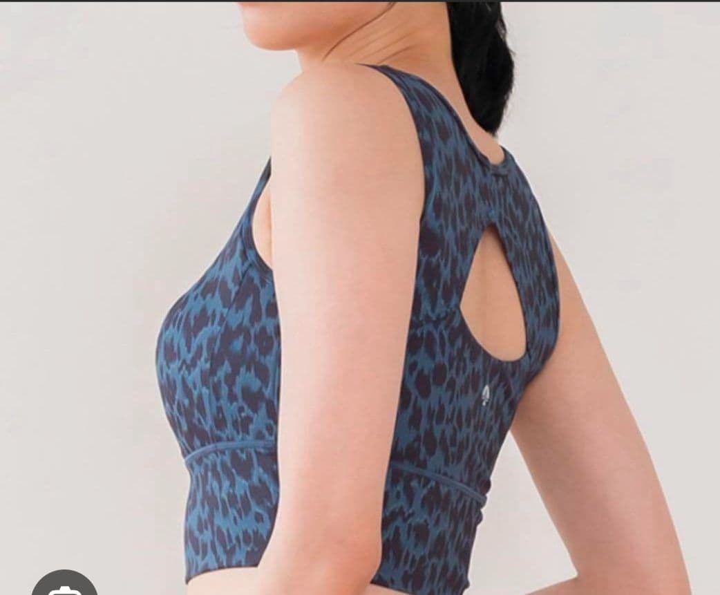 値下げSUKALA LAVA ブラトップ L ダークブルー・レオパード上下セット