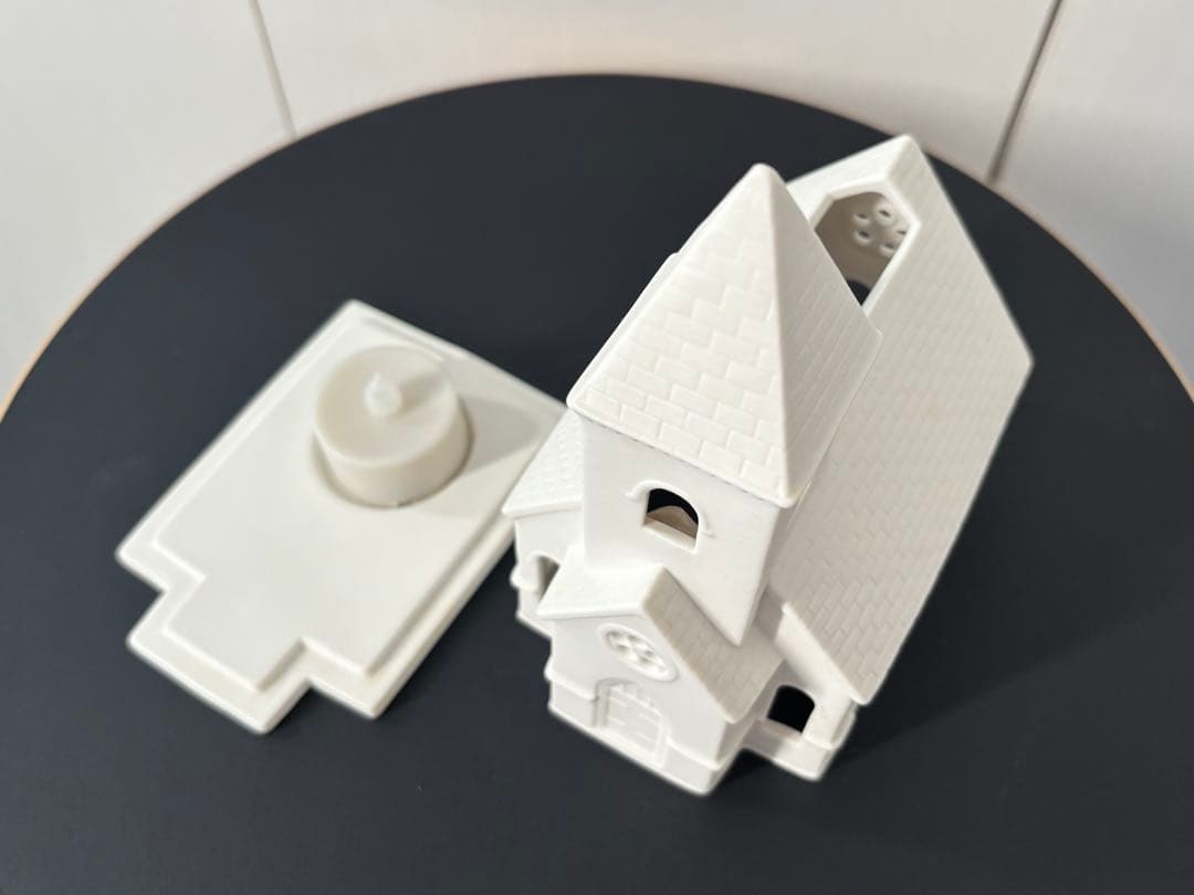 ウェッジウッド　クリスマス　キャンドルホルダー　チャーチ　教会　新品未使用