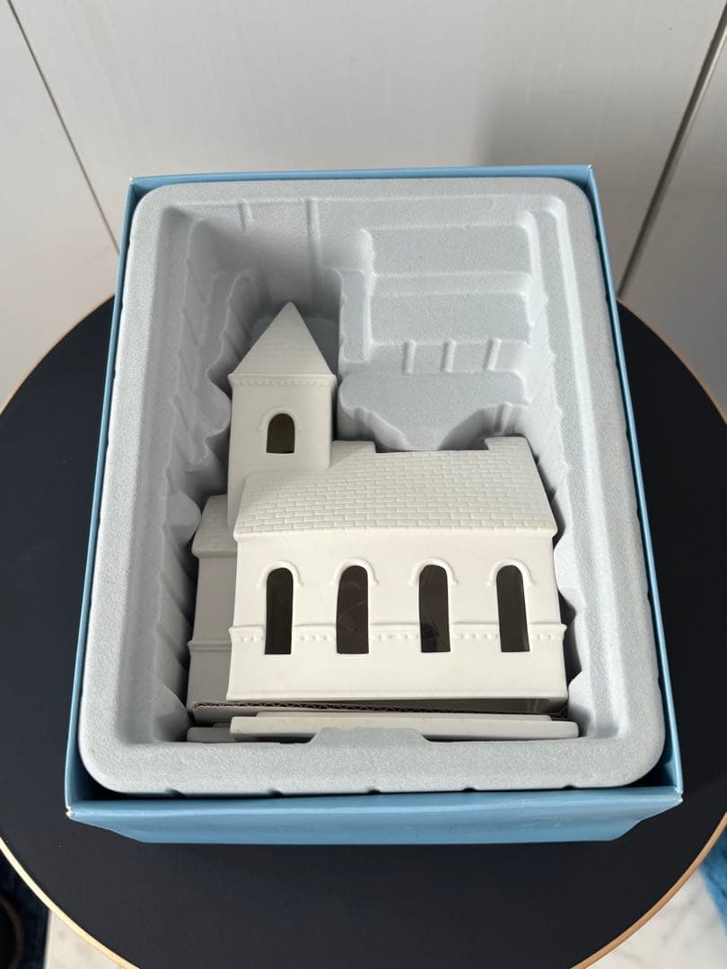 ウェッジウッド　クリスマス　キャンドルホルダー　チャーチ　教会　新品未使用