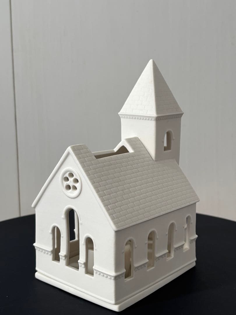 ウェッジウッド　クリスマス　キャンドルホルダー　チャーチ　教会　新品未使用