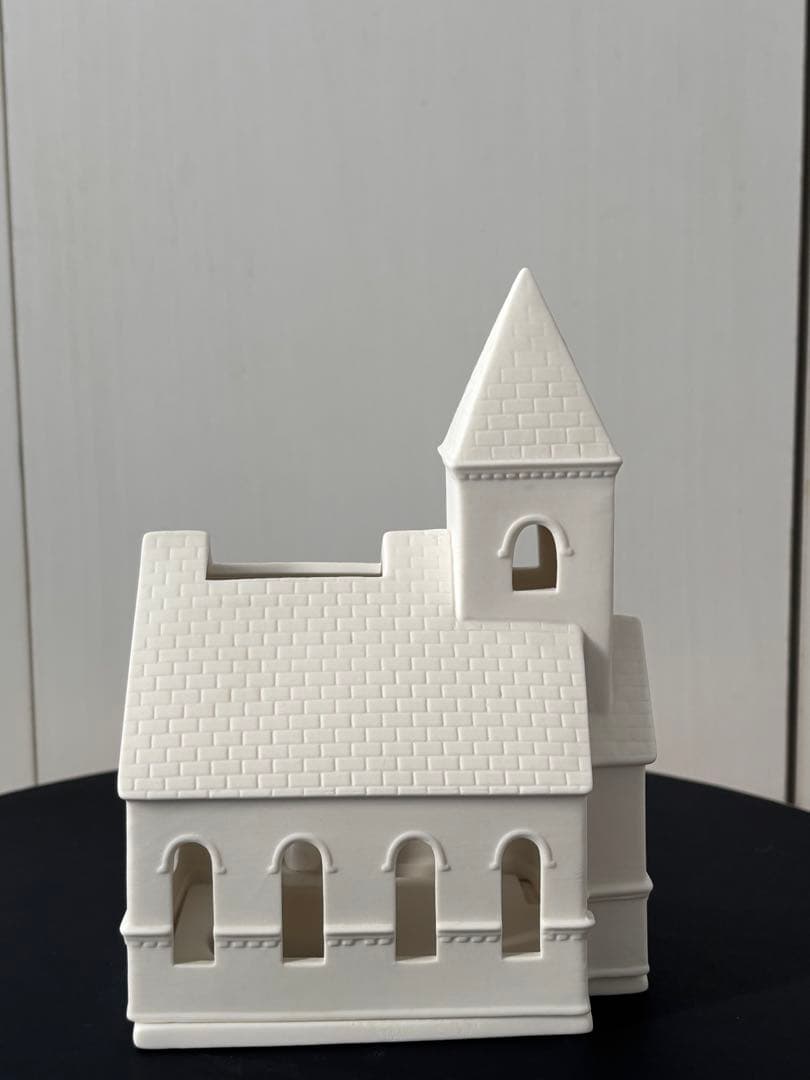 ウェッジウッド　クリスマス　キャンドルホルダー　チャーチ　教会　新品未使用