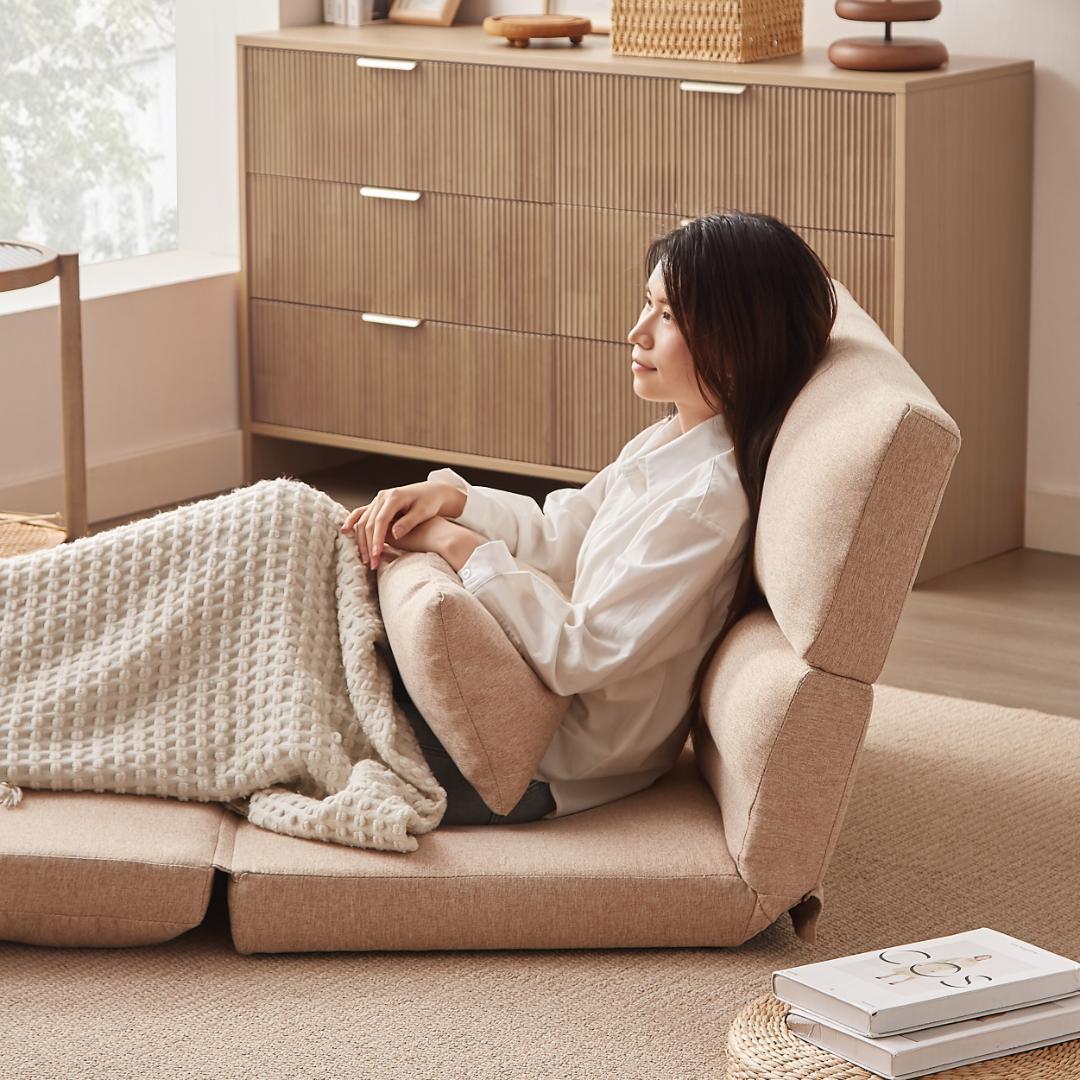 折りたたみ ソファベッド 座椅子 幅103cm 2人掛け ソファ リクライニング