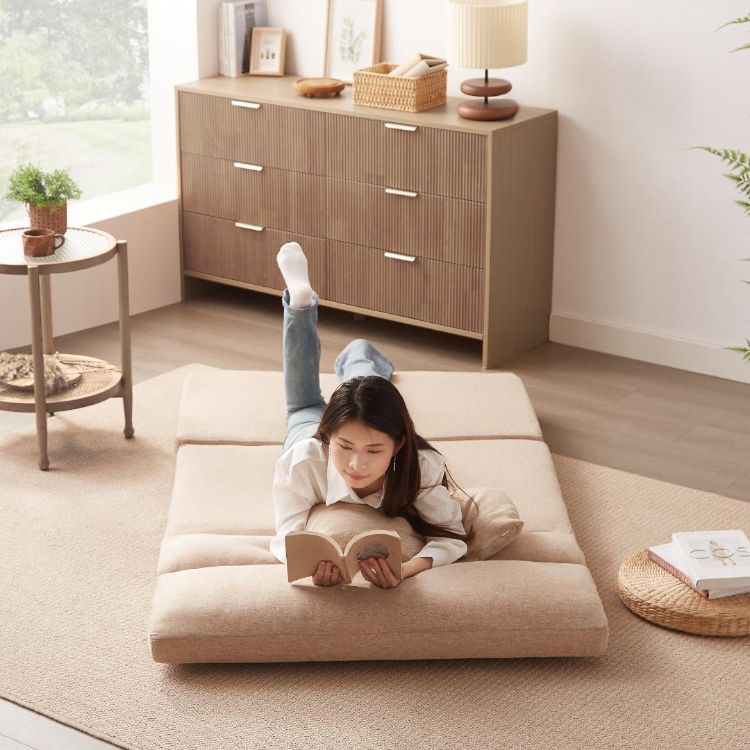 折りたたみ ソファベッド 座椅子 幅103cm 2人掛け ソファ リクライニング