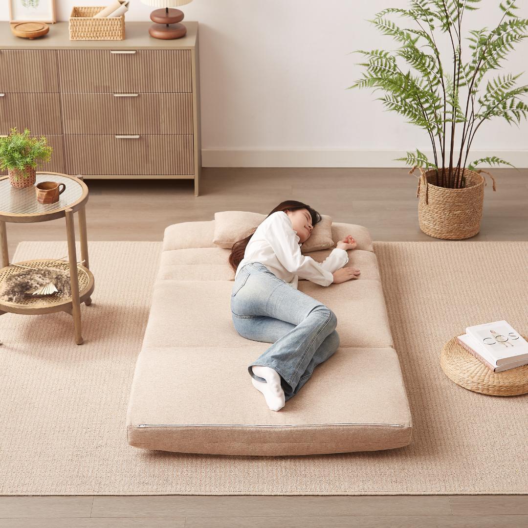 折りたたみ ソファベッド 座椅子 幅103cm 2人掛け ソファ リクライニング