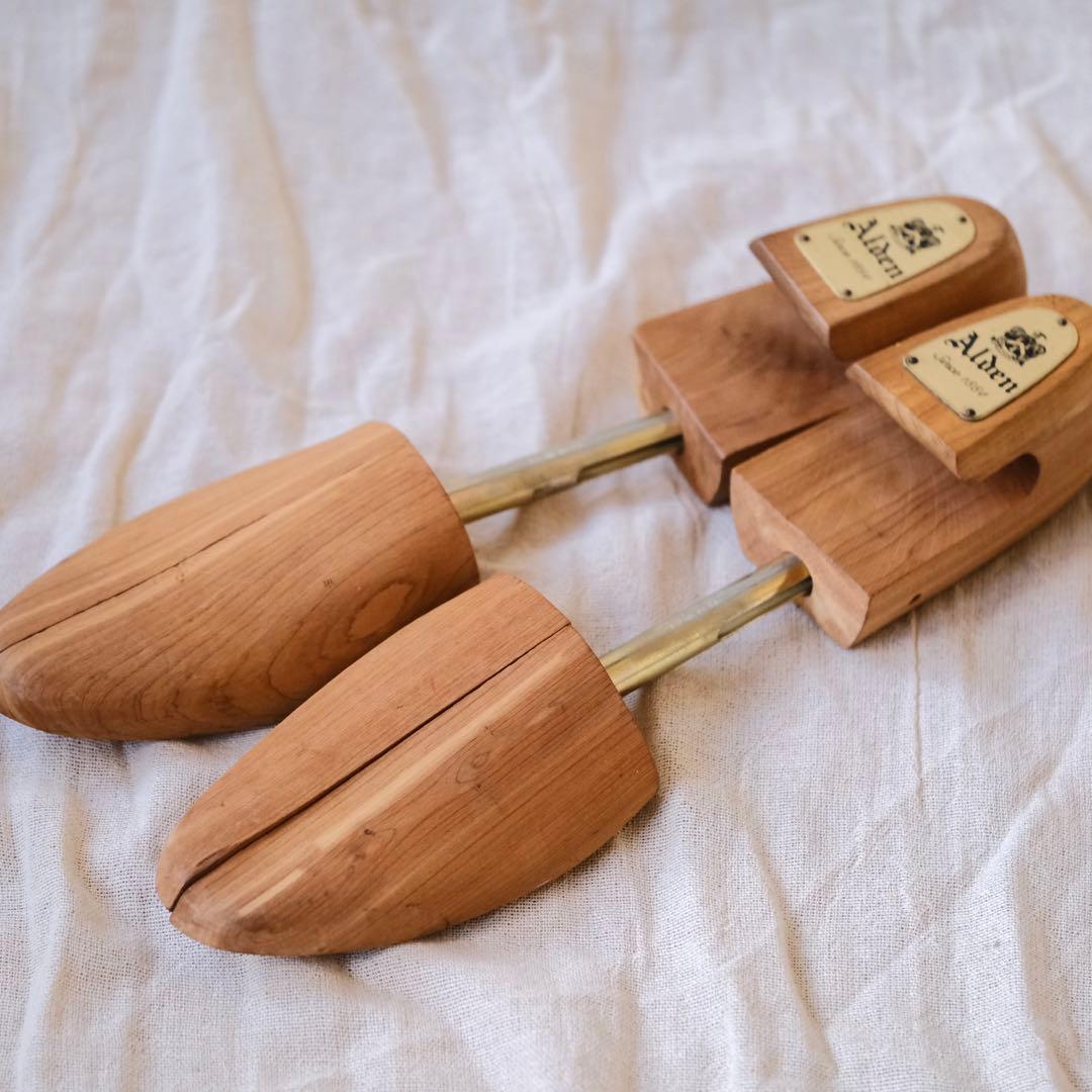 美品Aldenオールデン96080バーガンディコードバンフルブローグ10D木型付