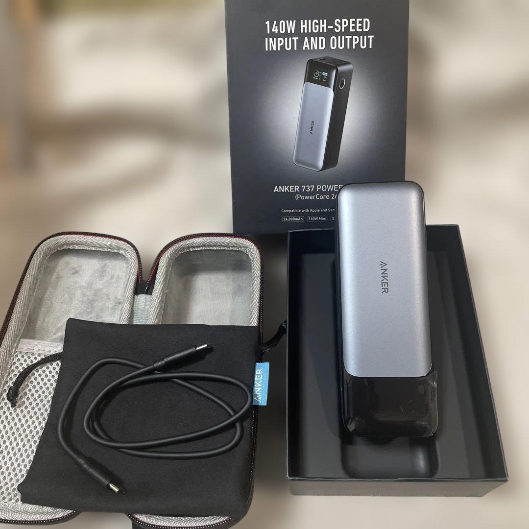 anker 737 power bank 付属品完備、未使用に近い