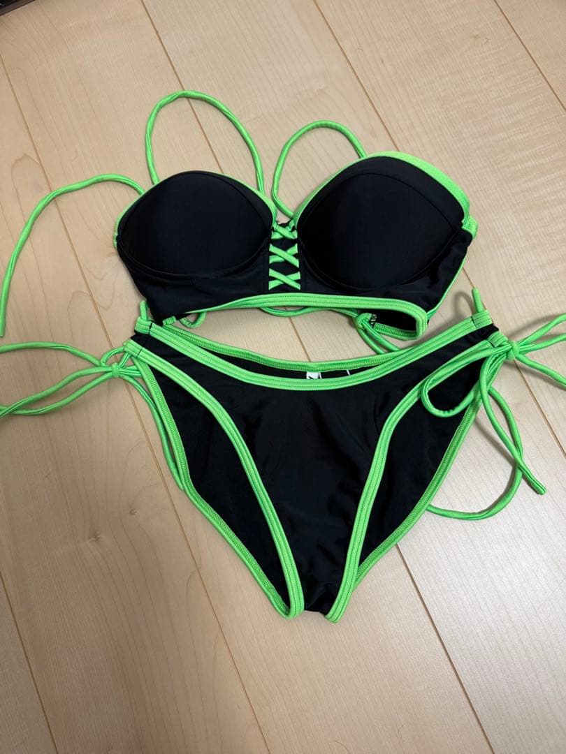 ALENCY アレンシー 水着 バイカラー バンドゥービキニ