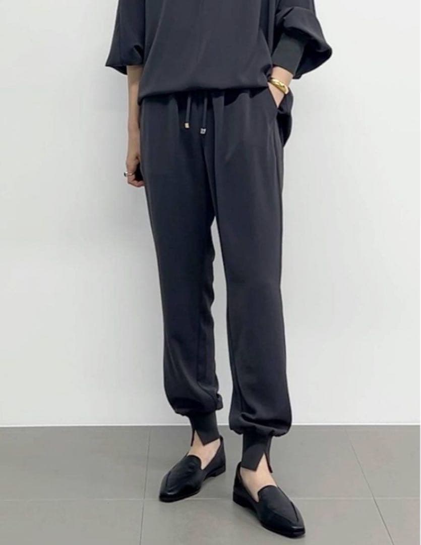 ほぼ新品＊BARNYARDSTORM ダブルクロスジョガーパンツ 上品チャコール