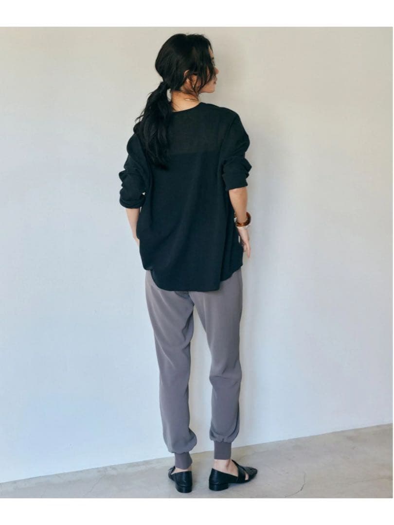 ほぼ新品＊BARNYARDSTORM ダブルクロスジョガーパンツ 上品チャコール