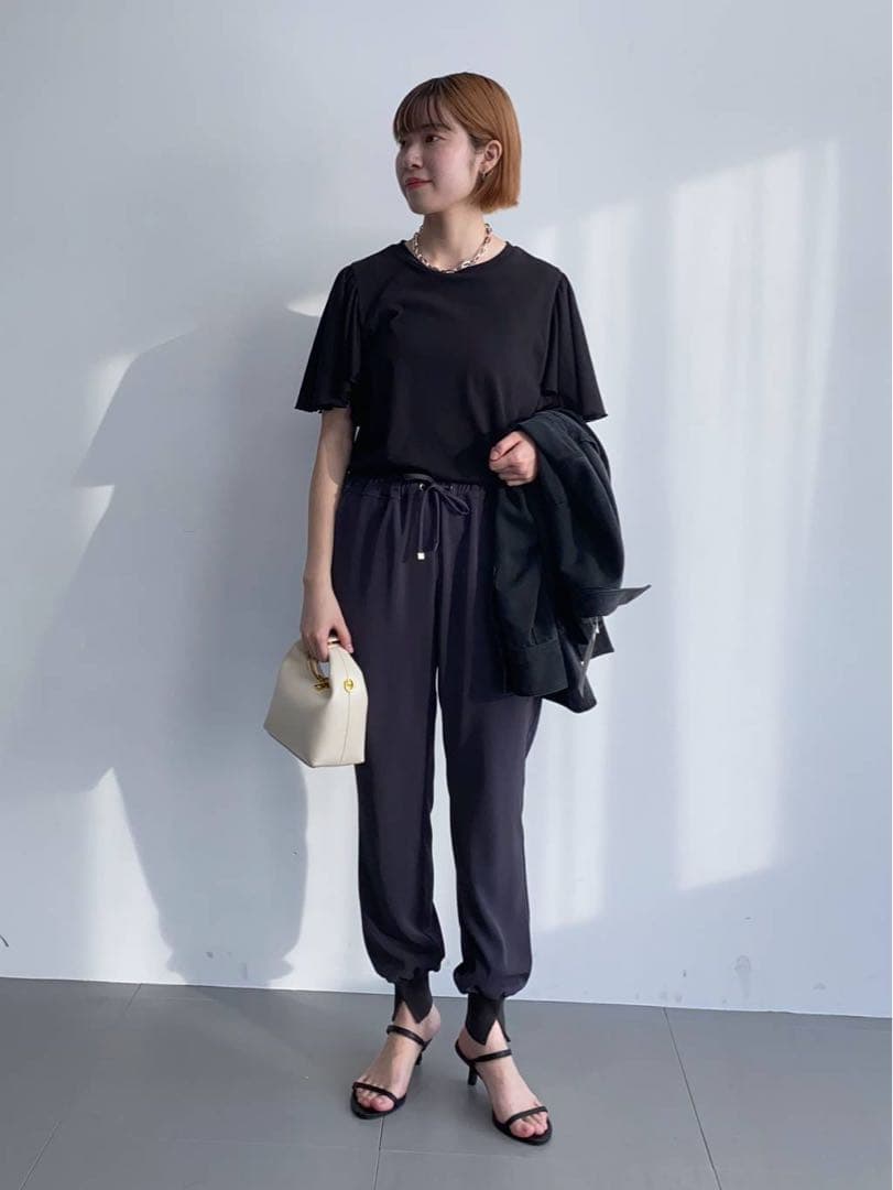 ほぼ新品＊BARNYARDSTORM ダブルクロスジョガーパンツ 上品チャコール