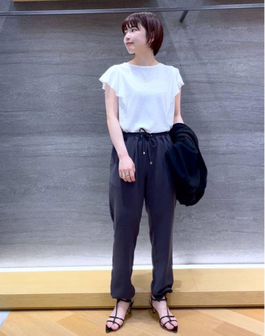 ほぼ新品＊BARNYARDSTORM ダブルクロスジョガーパンツ 上品チャコール