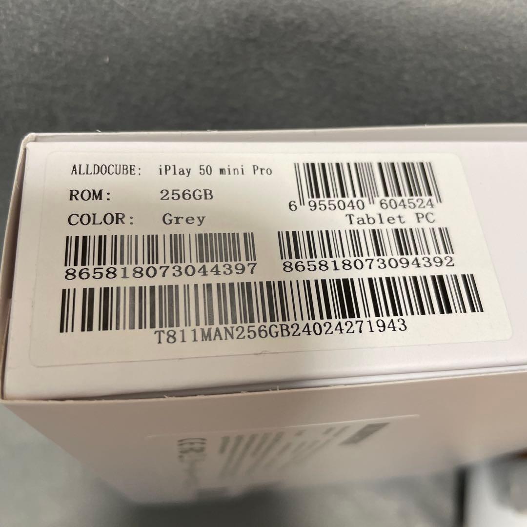 Androidタブレット本体 ALLDCUBE iPlay50 mini Pro NFE 256GB Grey