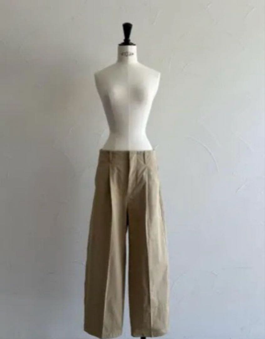 JULYNINE / オーガニックコットン チノパン/べージュ/L