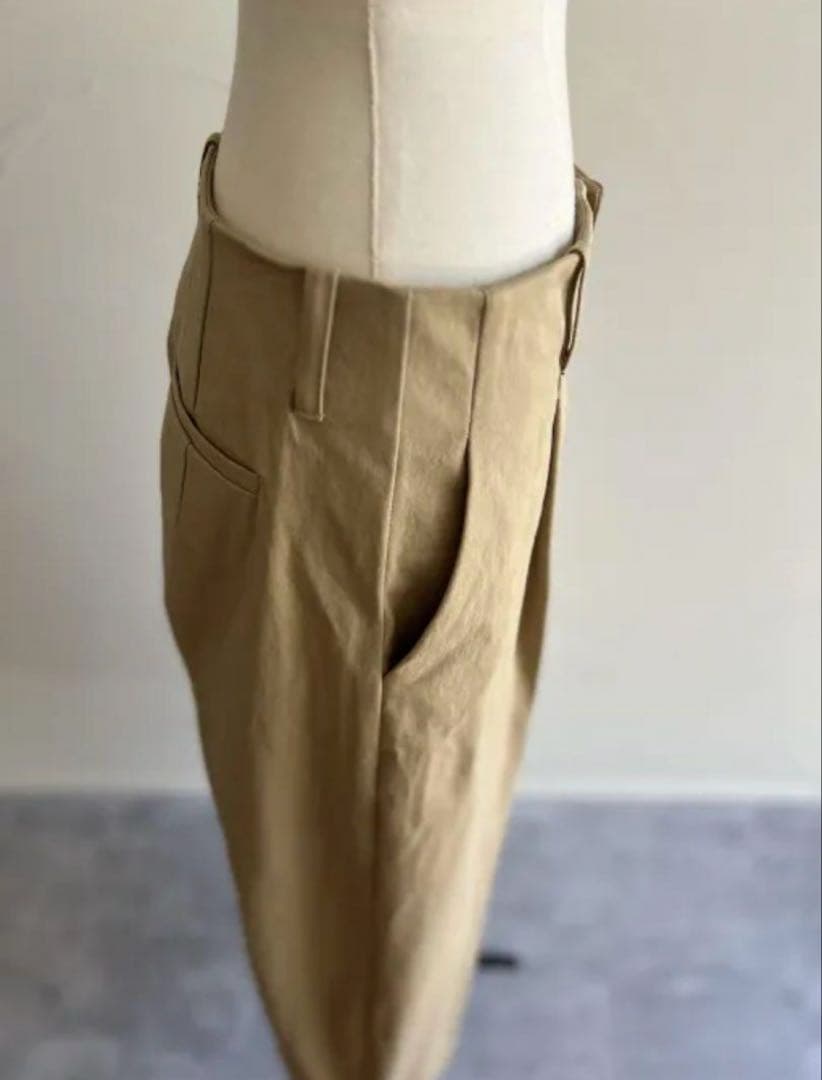 JULYNINE / オーガニックコットン チノパン/べージュ/L