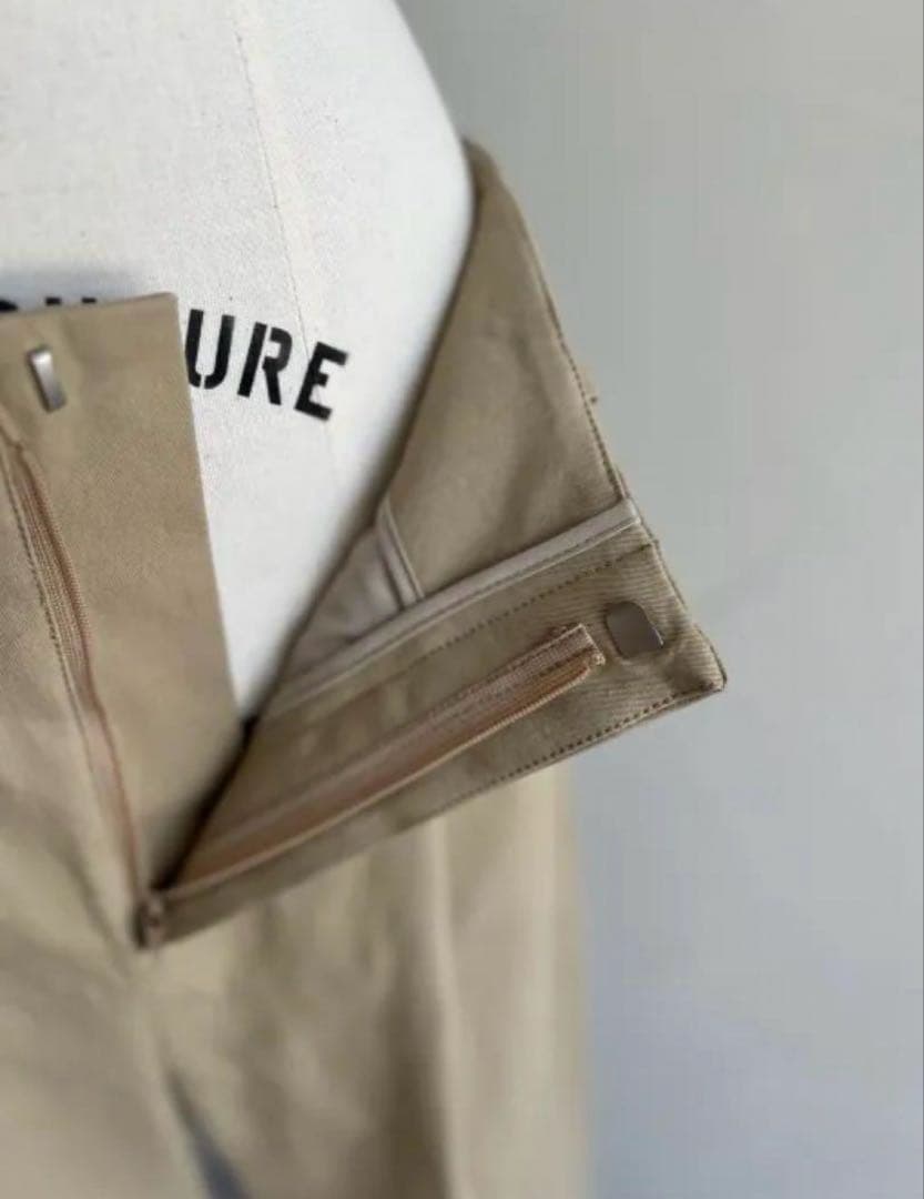 JULYNINE / オーガニックコットン チノパン/べージュ/L