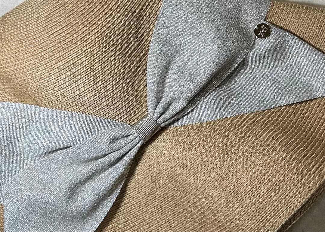 新品 Athena New York シルバーリボン リサコハット UV加工