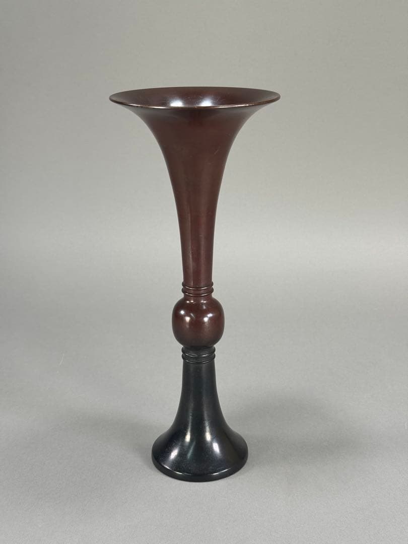 いけばな　池坊 古流　小原流　唐銅花瓶　高さ25cm 銅花器　花瓶　華道具