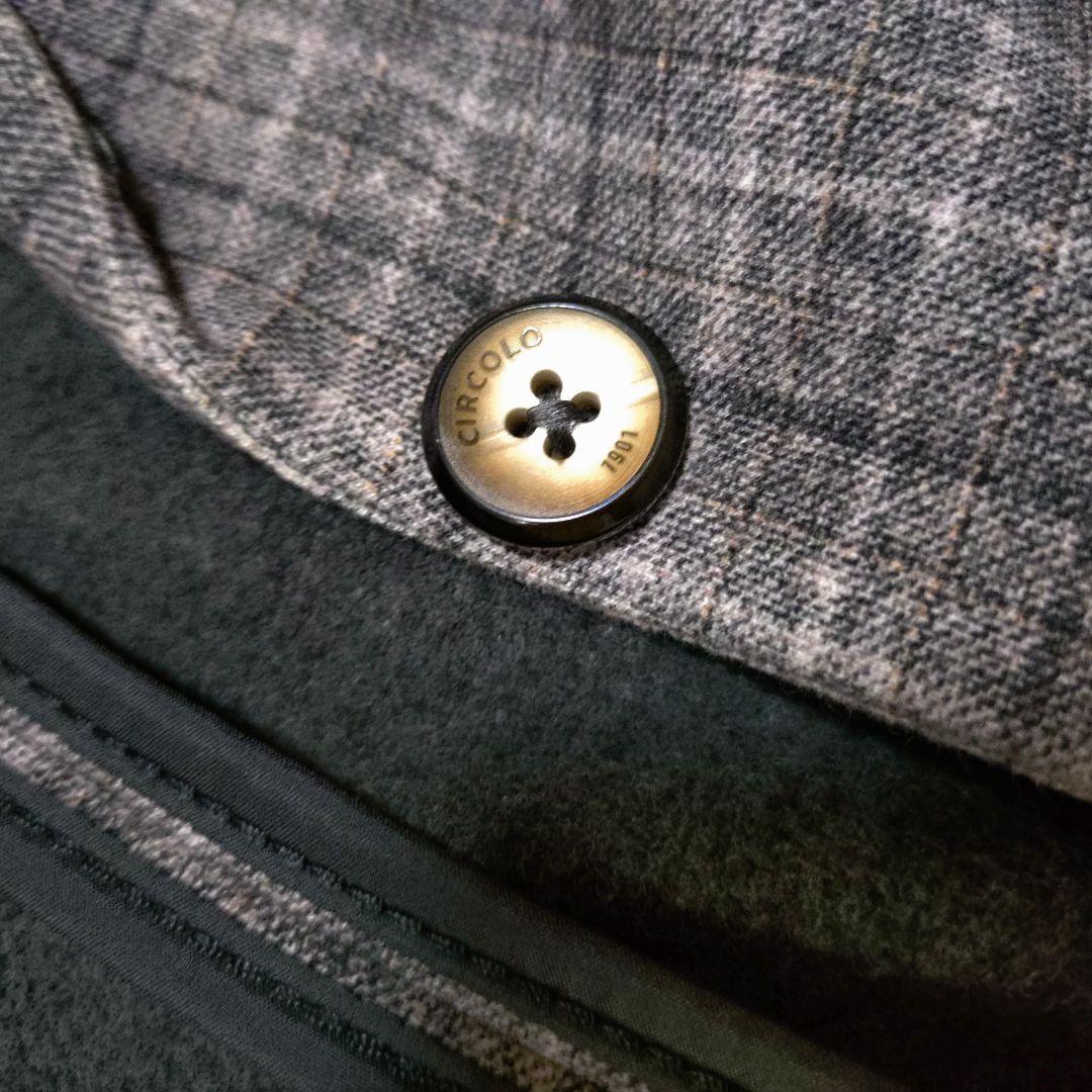 美品 CIRCOLO 1901 ジャージーテーラードジャケット チェック 42