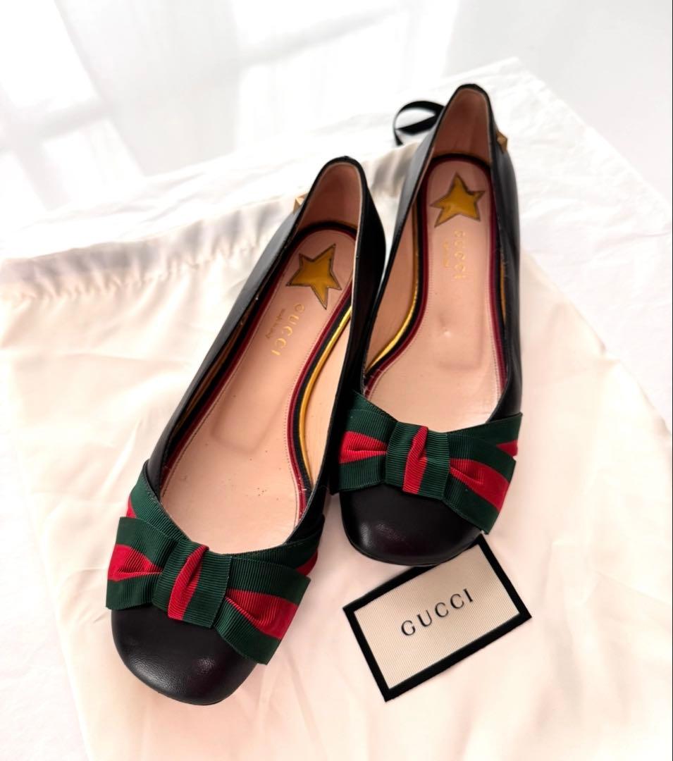 明るいミライ ☆GUCCI グッチ☆フラット　シューズ　バレエ