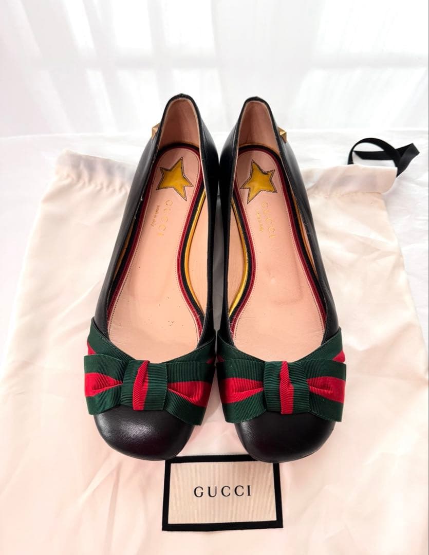 明るいミライ ☆GUCCI グッチ☆フラット　シューズ　バレエ