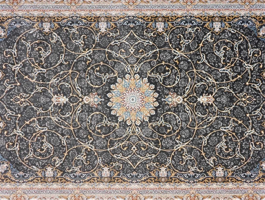 立体柄、144万ノット！本場イラン産 絨毯！200×250cm-38001