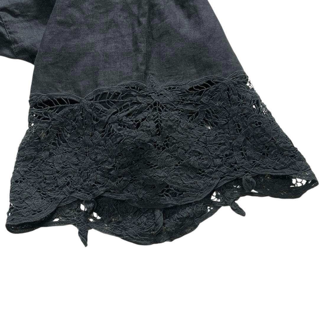 ヴラスブラム Vlass blomme コルトレイクリネン レースサルエルパンツ