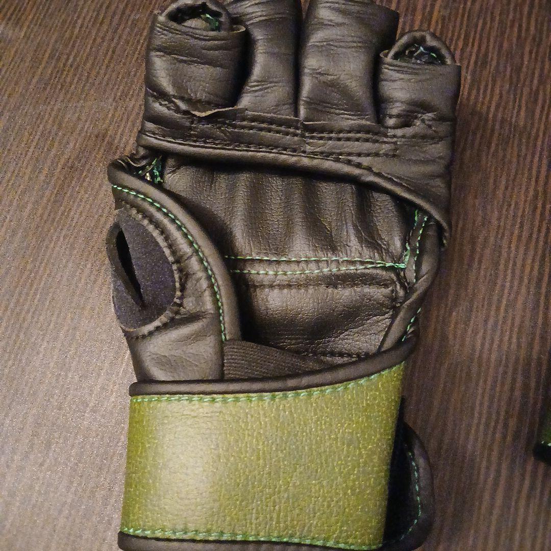 RIZIN ISAMI グリーン フィンガーレスグローブ