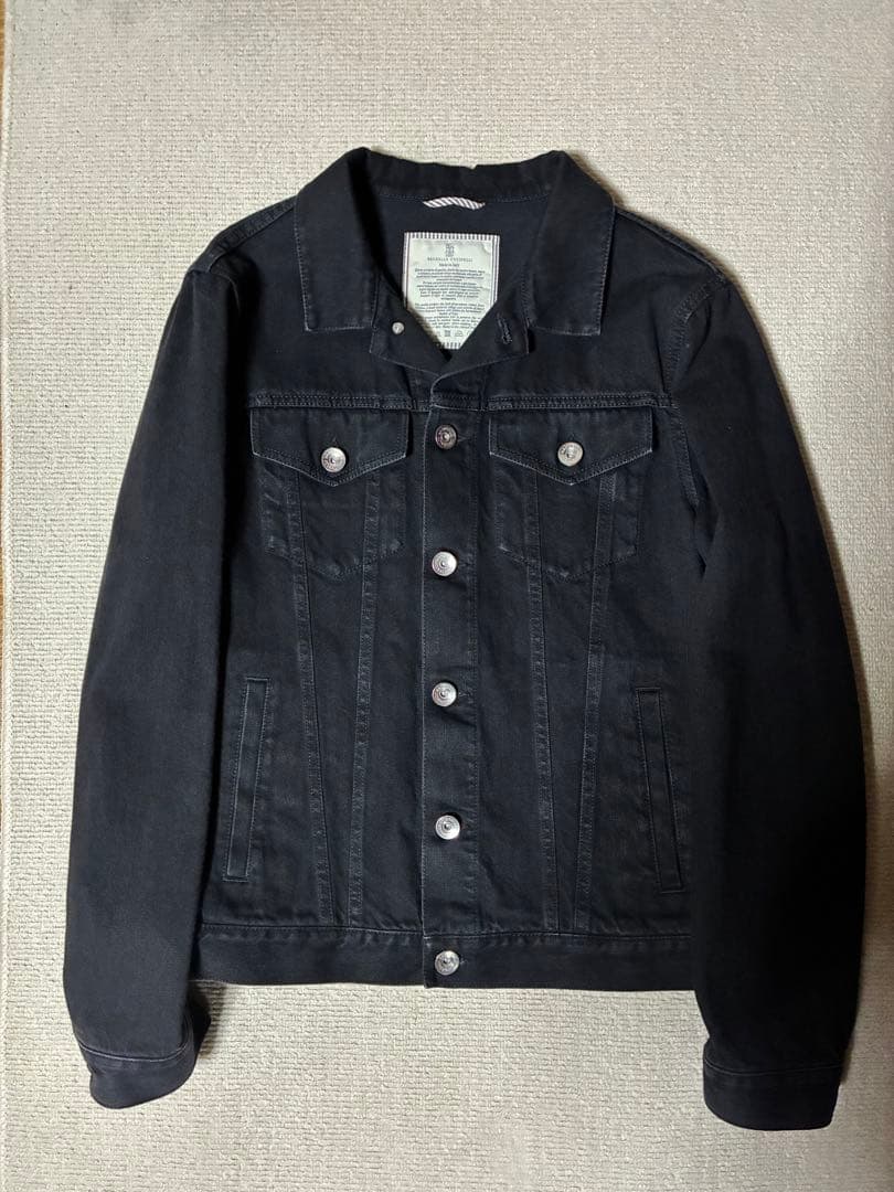 BRUNELLO CUCINELLI デニムジャケットブラック　【サイズ】46
