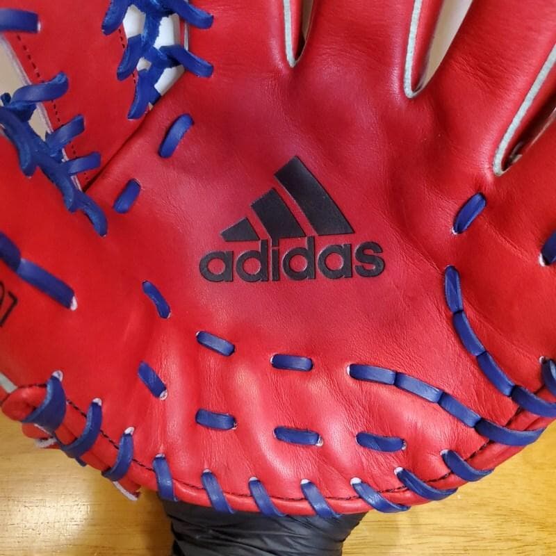アディダス ADIDAS グラフィックレザー 限定モデル 美品 軟式グローブ