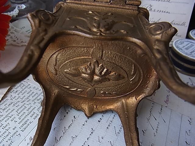 フランス ヴィンテージ 装飾ジュエリーボックス ブロンズ製