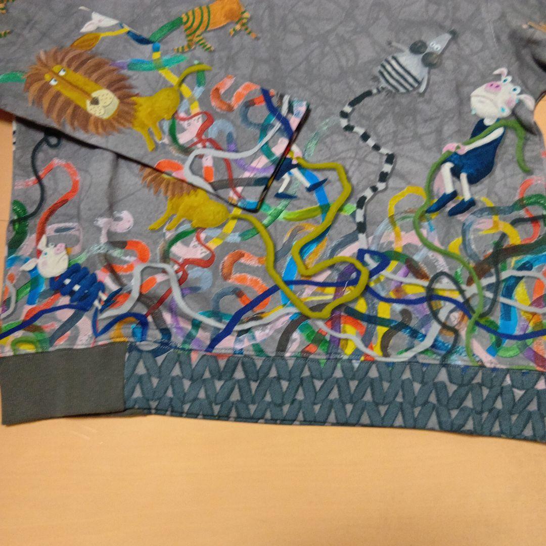 新品、アルベロベロの、カットソー動物 長袖トップス グレー