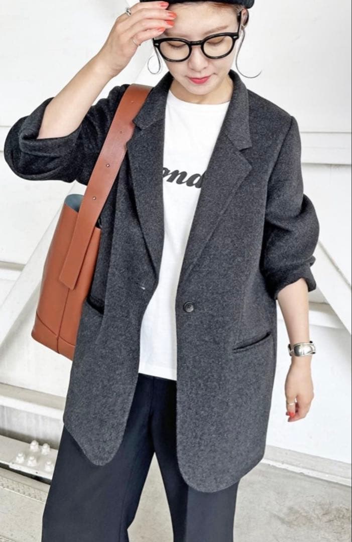 Spick & Span テーラードジャケット ウール混合 美品