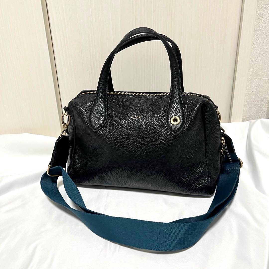 美品　16500円　BEAURE ヴュレ SHIPS カウレザー ボストンバッグ